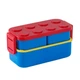 Детский ланч бокс в стиле конструктора LEGO двухуровневый 1300 мл синий/красный (LB-172650) - изображение 9