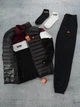 Спортивний комплект Ellesse: жилет, костюм + шкарпетки XL Чорний з бордовим (TR-15) - изображение 7