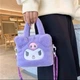 Сумка Куроми сумочка детская плюшевая для девочки Kuromi на регулируемом ремешке фиолетовая - изображение 5