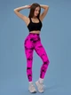 Лосины Мраморные с пуш ап push up высокая посадка Розовые S (L7004441) - изображение 11