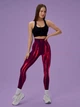 Лосины неоновые с пуш ап (push up) для йоги Рубиновый неон M (L7003641) - изображение 7