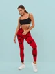 Лосины Мраморные с пуш ап push up для зала Красные M (L7004141) - изображение 7