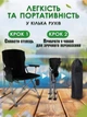Складное кресло с подлокотниками, подстаканником и карманом стул кемпинговый для отдыха, дачи, пикника и туризма, черный - изображение 5