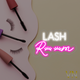 Неоновая вывеска для бьюти салона «Lash room» 95x58 см - изображение 2