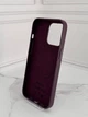 Чехол противоударный кожаный OEM Leather Case with MagSafe для iPhone 13 Pro Dark Cherry - изображение 3