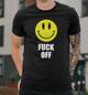 Мужская футболка B&C Collection с принтом Fuck Off, 2XL Черный - изображение 1