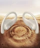 Беспроводные спортивные bluetooth наушники Langsdom TS19 Open Ear Biege - изображение 9