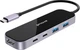 USB-хаб Proove Shadow 2xUSB-A 3.0 + 3xType-C PD3.0 100 Вт + HDMI Dark Grey (600790056) - зображення 1