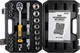 Набір інструментів MASTERTOOL ½" 21 шт 10-32 мм CrV кейс з металевими замками 78-4021 - зображення 3
