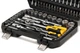 Набір інструментів MASTERTOOL ¼"&½" 94 шт 4-14 мм 10-32 мм CrV кейс з металевими замками 78-5094 - изображение 3