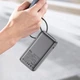 Powerbank павербанк УМБ Acefast M7 10000mAh 30W PD Type-C witch cable USB Li-Pol Black (6974316283379) - изображение 5