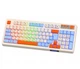 Клавиатура игровая беспроводная Maxxter KBGW3C01 2.4G Wireless White-Blue - изображение 1