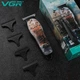 Профессиональный аккумуляторный триммер VGR V-953 с USB зарядкой и насадками для стрижки волос и бороды - изображение 4