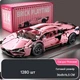 Конструктор Emissi Technic модель Lamborghini, 1280 деталей, масштаб 1:14 (36*16 см), от 5 лет, Розовый - изображение 1