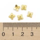 Шапочки для Бусин 4 лепестка Металл, Цветок, Тибетский Стиль, Золото, 6х6х2мм, Отверстие 1мм, 100 шт - изображение 3