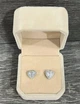 Серьги с цирконами "Сияние алмазных сердец" покрытие серебром Xuping Jewelry в бархатной коробочке (16249) - изображение 6
