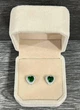 Серьги с цирконами "Сияние изумрудных сердец" покрытие серебром Xuping Jewelry в бархатной коробочке (16249) - изображение 6