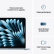 Laptop Apple MacBook Air 13.6" M4 16/512GB 2025 (MC6U4ZE/A) Sky Blue - obraz 10