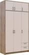 Шкаф для одежды Doros Ронди с антресолей 3 ДСП 121х52х236 см Дуб Артизан/Кашемир (80737819) - изображение 2