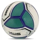 Мяч футбольный №5 PU ламинированная гибридная сшивка HYBRID SOCCERMAX FB-4120 (PU, белый-синий) - изображение 3