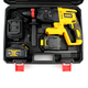 Акумуляторний безщітковий перфоратор DeWalt DCH133NT 36V, 6AH, 1,8 Дж, 2 Li-Ion АКБ, зарядний пристрій (П01-011) - зображення 10