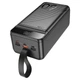 Портативный аккумулятор HOCO J123C Element 60000mAh 22.5W Black - изображение 3