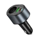 Автомобільний зарядний пристрій HOCO Z56 Friend PD35W+QC3.0 cigarette lighter car charger Black (6942007633031) - изображение 3