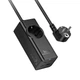Сітковий підовжувач HOCO NS9 Wisdom 1-position (PD67W/3C1A) desktop socket (EU/GER) Black - зображення 1