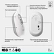 Компьютерная мышь Logitech POP Mouse With Emoji Bluetooth Off-White - изображение 7