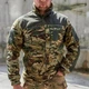 Мужская флисовая Кофта R-Military с нейлоновыми вставками мультикам размер S - изображение 4