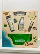 Подарочный набор The Fruit Company Set Gift Pack Summer COCO кокос, масло для губ+крем для рук+парфюм+косметичка - изображение 3