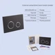 Набор Qtap инсталляция 3 в 1 Nest QT0133M425 с панелью смыва круглой QT0111M11V1146MB + унитаз с сиденьем Crow QT05335170W - изображение 5