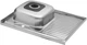 Кухонная мойка KRONER (KRP) Satin-6080L D0.6T160 - изображение 6