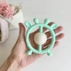 Подарочный набор для мальчика с именной игрушкой грызунком Зайчик круглый мята на рождение, выписку, крестины - изображение 4