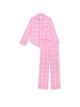 Пижама с штанами Flannel Long PJ Set Pink размер S - изображение 3