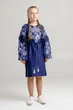 Дитяча сукня-вишиванка vishivano4ka 850-10 110 синя - изображение 2