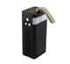 УМБ портативне зарядне Power Bank BOROFONE DBT35A 40000mAh із вбудованими кабелями, чорне - зображення 2