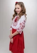 Дитяча вишиванка для дівчинки vishivano4ka 917-2 128-134 біла - изображение 2