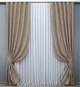 Комплект готових штор VR-Textil Жакард Sultan XO № 1680ш Темно-бежевый 150х270 см 2 шт (33-0569) - изображение 1