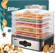 Сушилка для пищевых продуктов дегидратор Sillar Food dryer 240 Вт 5 поддонов - изображение 14