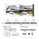 Детская железная дорога со звуком и подсветкой High-Speed Train Коричневый - изображение 6