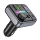Автомобильный FM-трансмиттер BOROFONE BC50 Highway PD20W+QC3.0 car BT FM transmitter Black - изображение 6