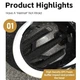 Велошлем West Biking YP0708113 аеродинамічний дихаючий 58-61 см Чорний (1015-547-00) - зображення 3