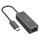 Кабель-перехiдник BOROFONE DH7 Ricco Type-C ethernet adapter(100 Mbps) Black (6941991106217) - изображение 1