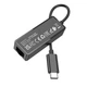 Кабель-перехiдник BOROFONE DH7 Ricco Type-C ethernet adapter(100 Mbps) Black (6941991106217) - изображение 3