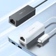 Кабель-перехiдник BOROFONE DH7 Ricco Type-C ethernet adapter(100 Mbps) Black (6941991106217) - изображение 4