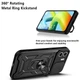 Протиударний чохол Armor Ring + захиcт камери для Xiaomi Redmi A1 та Redmi A2 Simon case чорний - изображение 7
