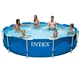 Бассейн круглый каркасный прочный Intex 28210 с сливным клапаном 366х76 см на 6503 л синий - изображение 2