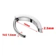 Серьга кликер из титана Spikes RHTN02-1410-GD для пирсинга в пупок с фианитами (Штанга: 10мм) - изображение 3