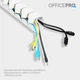 Органайзер для кабелю Officepro CM800W White - зображення 7